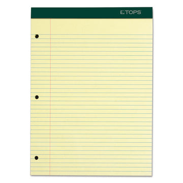 TOPS™ Double Docket Ruled Pads With Extra Sturdy Back, Medium-college Rule, 100 Canary-yellow 8.5 X 11.75 Sheets freeshipping - TVN Wholesale